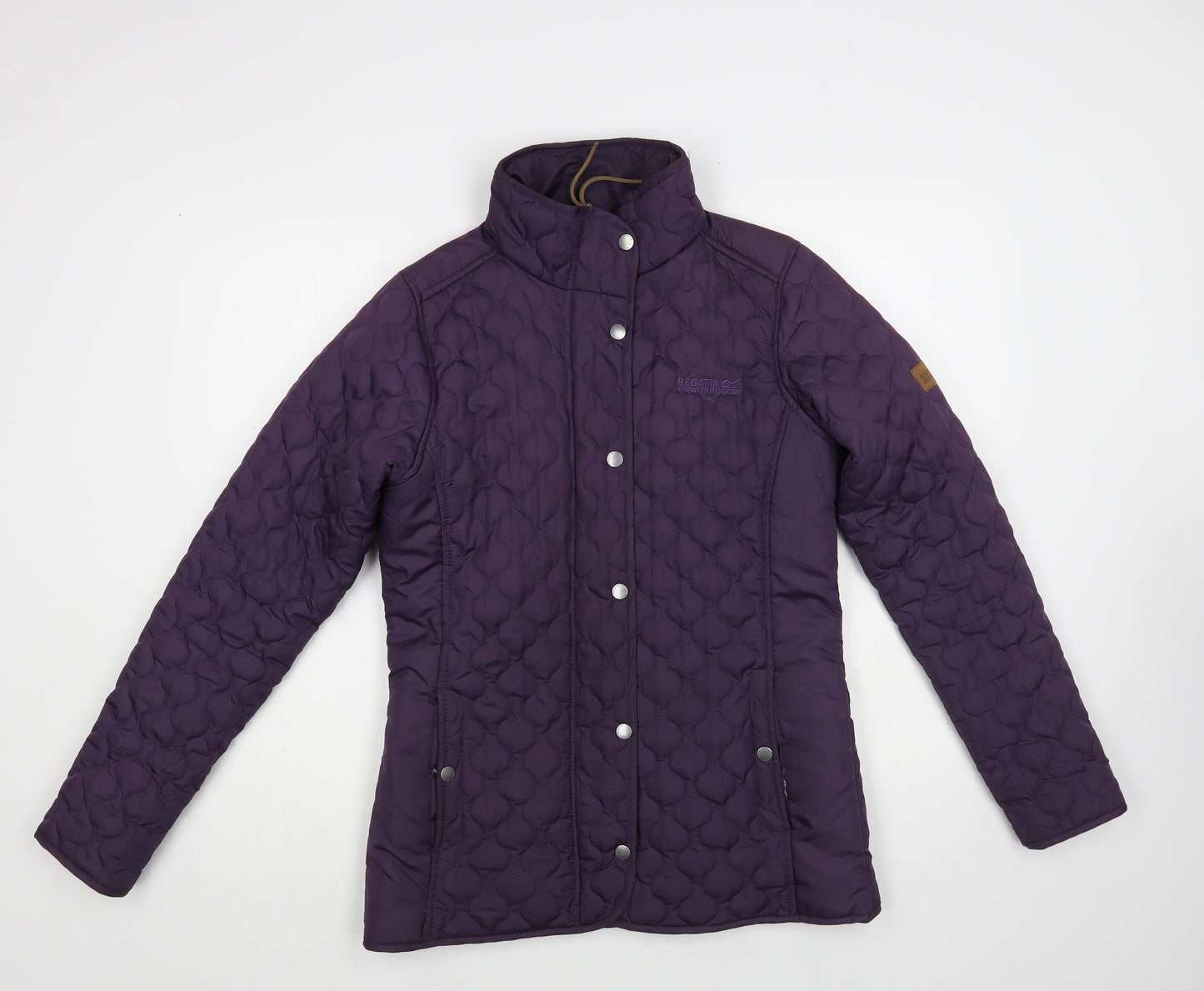 Regatta Womens Purple Quilted Jacket Size 10 Zip