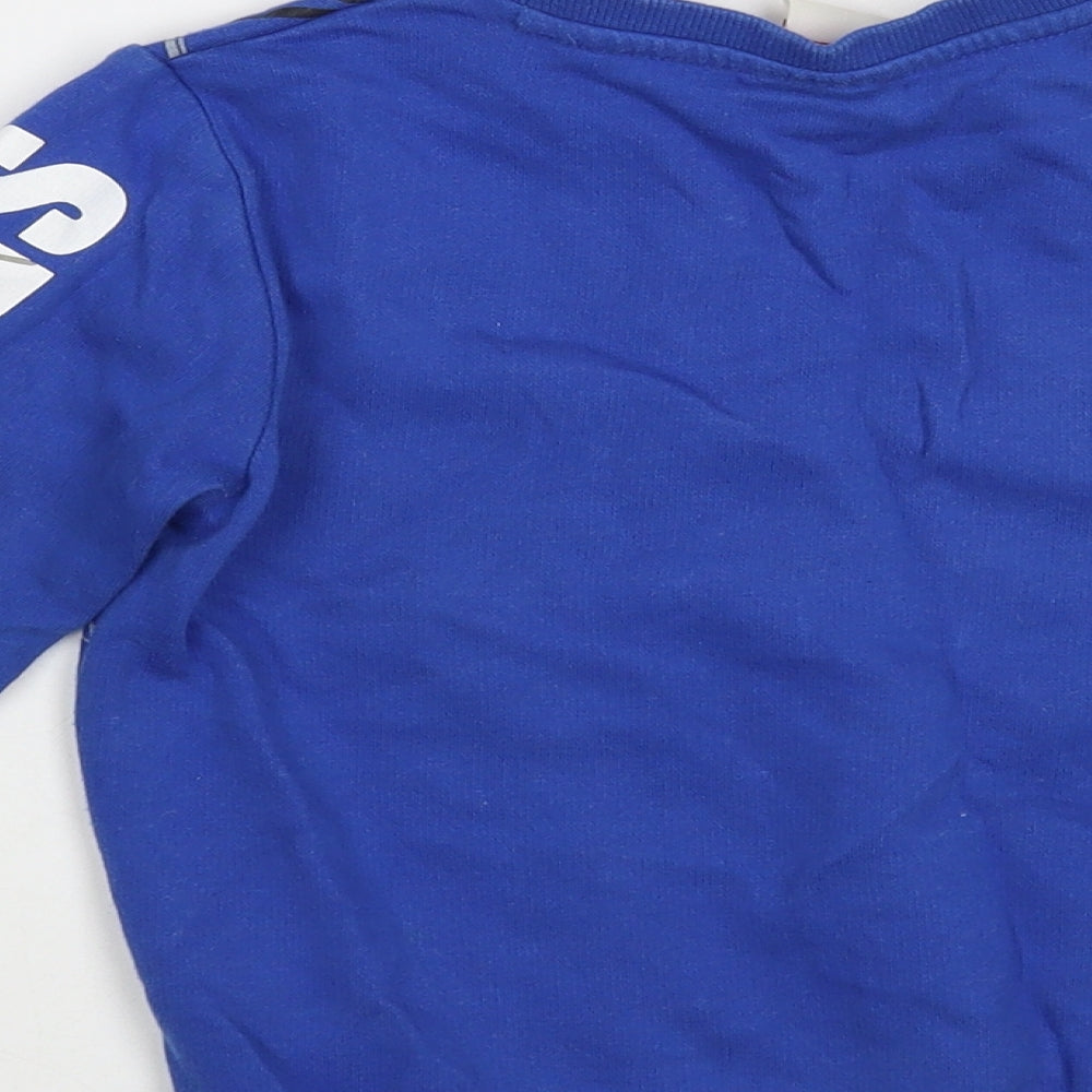 F&F Boys Blue Cotton Pullover Sweatshirt Size 5-6 Years Pullover - Spider-Man