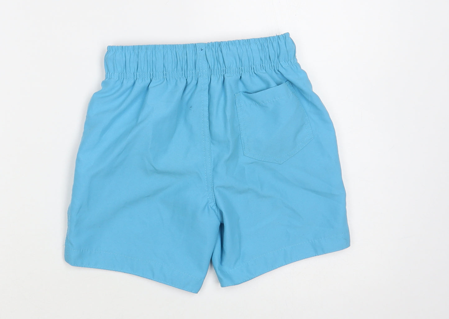 Primark Boys Blue Polyester Bermuda Shorts Size 5-6 Years Regular Drawstring - Swim Trunks