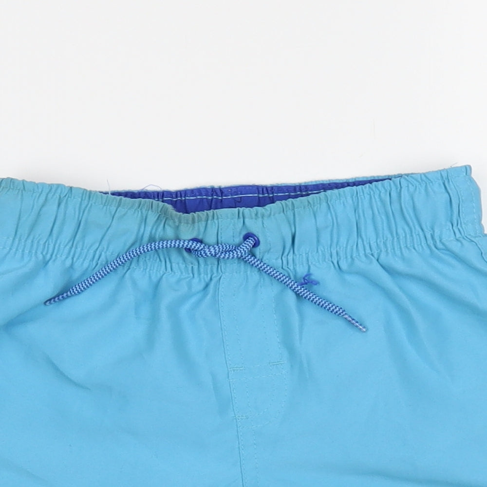 Primark Boys Blue Polyester Bermuda Shorts Size 5-6 Years Regular Drawstring - Swim Trunks