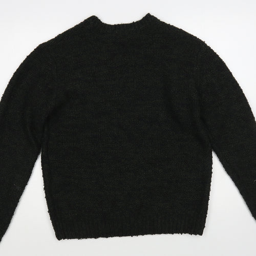 Primark Womens Green Crew Neck Acrylic Pullover Jumper Size S