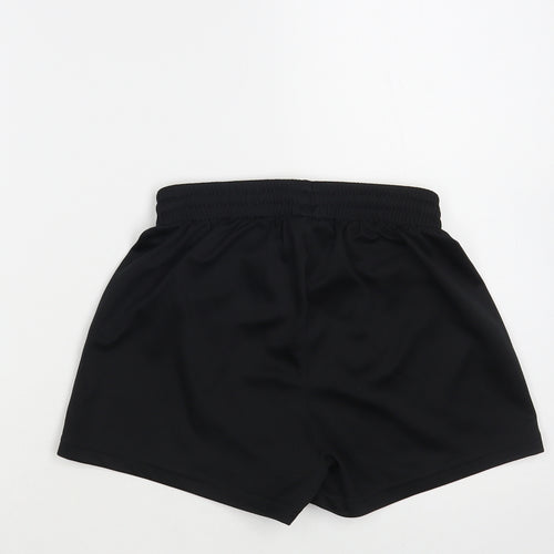 Kempa Womens Black Polyester Sweat Shorts Size S L3 in Regular Drawstring