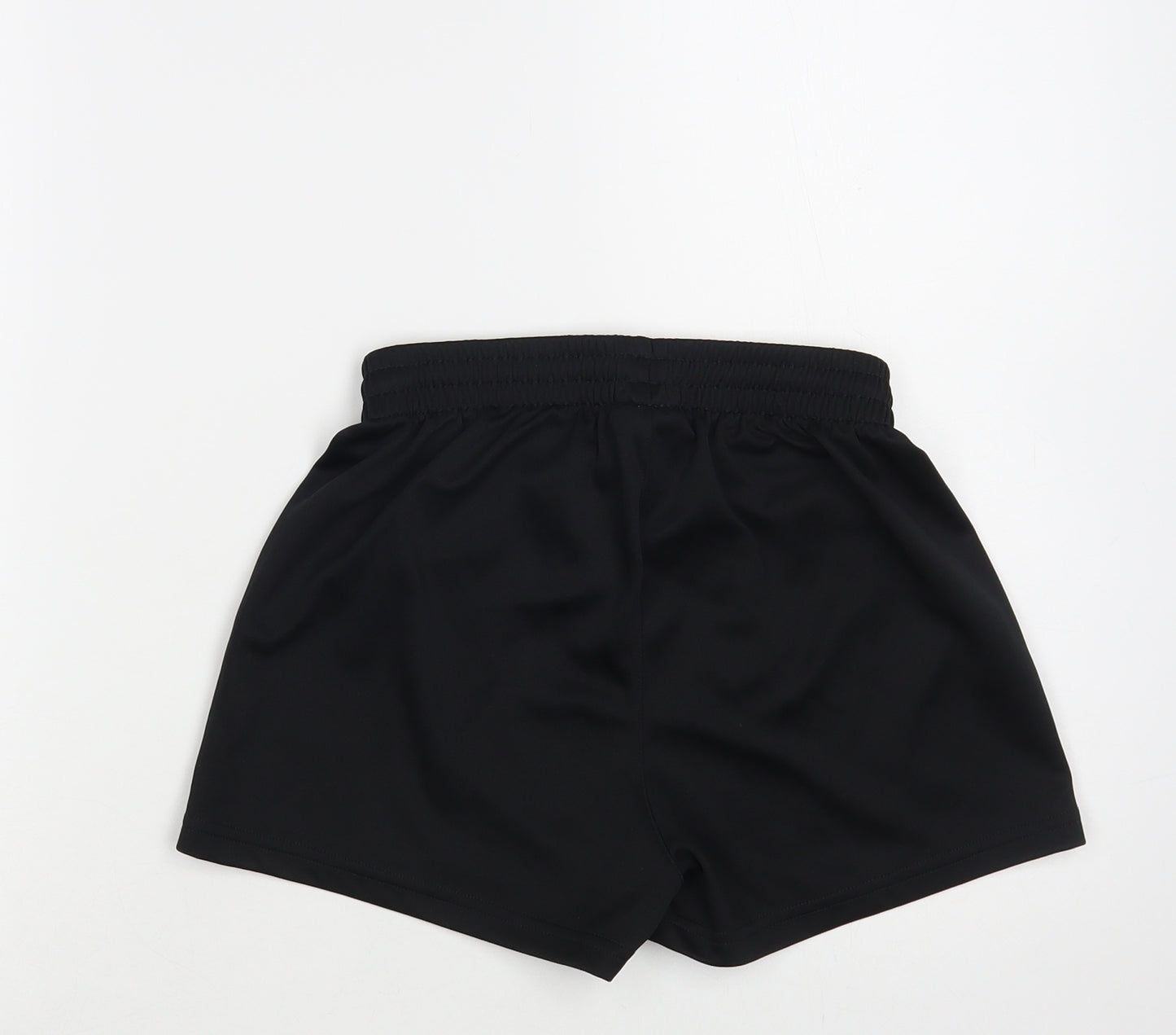 Kempa Womens Black Polyester Sweat Shorts Size S L3 in Regular Drawstring