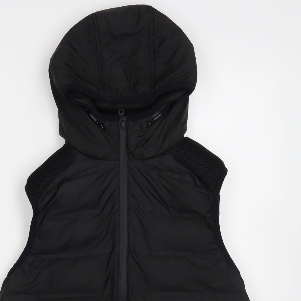 NEXT Boys Black Gilet Jacket Size 14 Years Zip