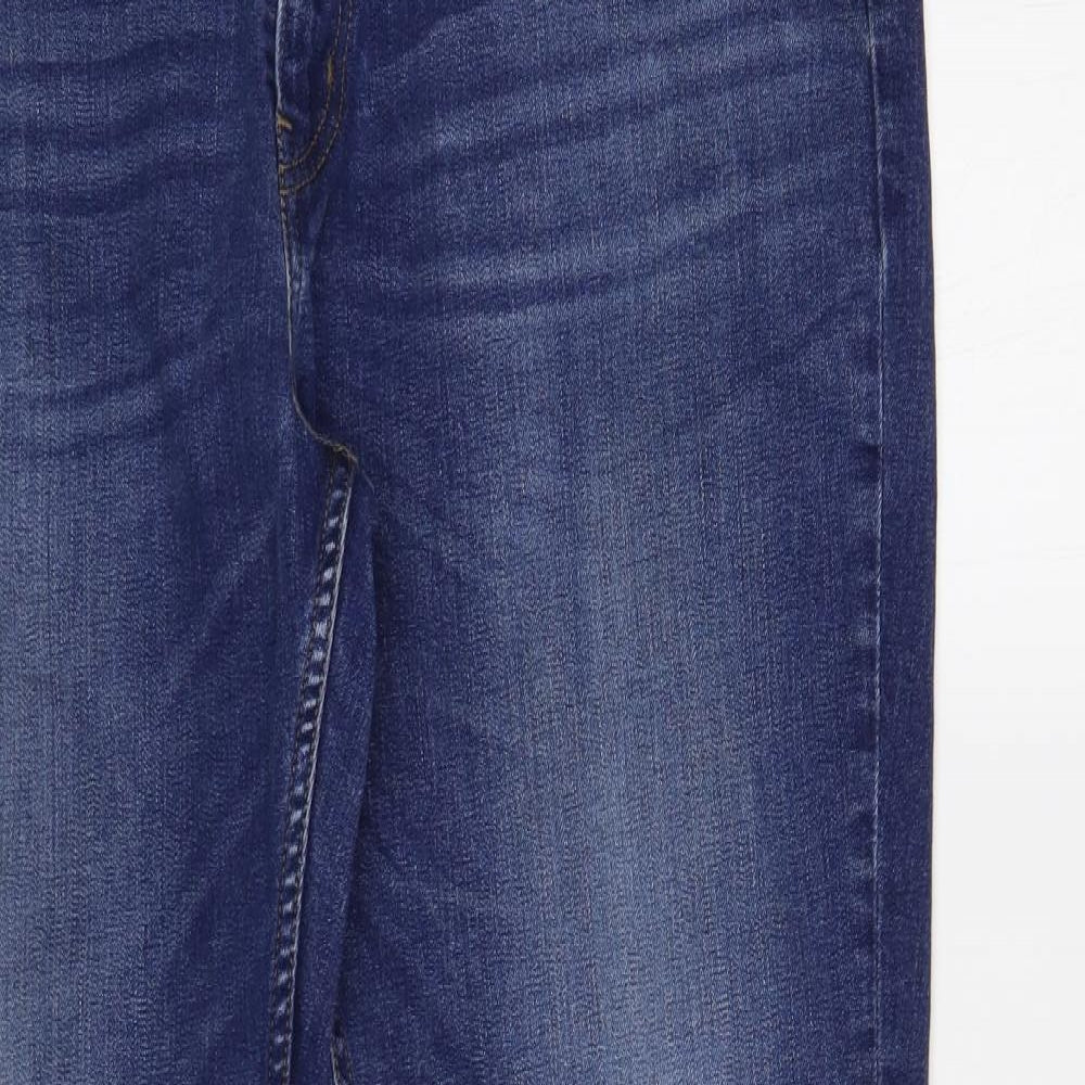 R.M. Williams Mens Blue Cotton Straight Jeans Size 40 in L34 in Regular Button