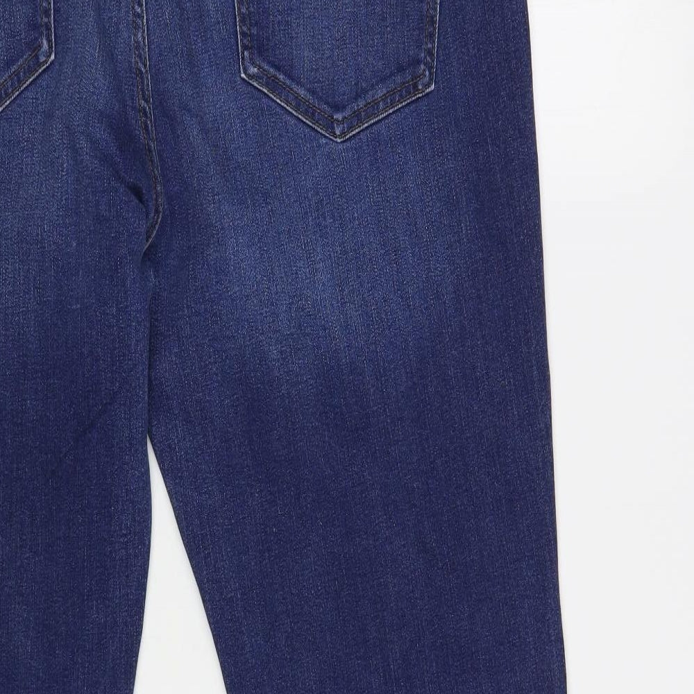 R.M. Williams Mens Blue Cotton Straight Jeans Size 40 in L34 in Regular Button