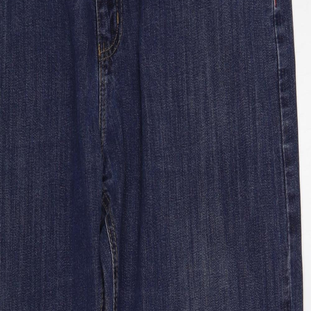 R.M. Williams Mens Blue Cotton Straight Jeans Size 40 in L31 in Regular Button