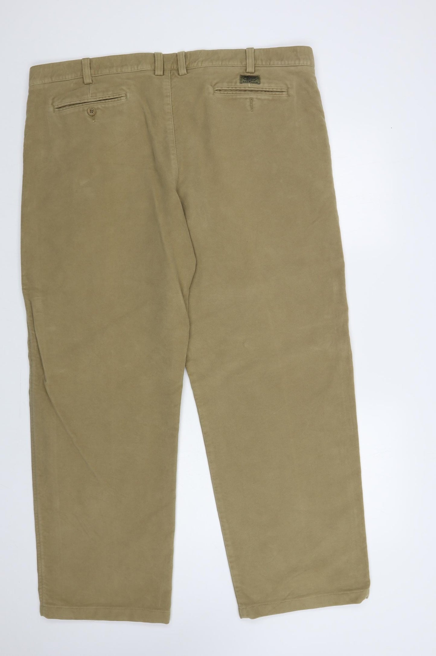 R.M. Williams Mens Beige Cotton Chino Trousers Size 40 in L31 in Regular Button