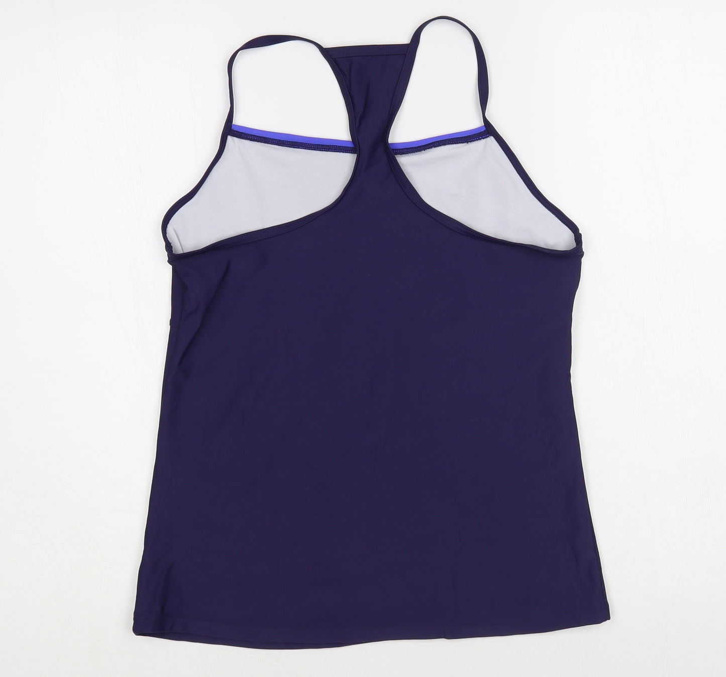 Slazenger Womens Blue Polyester Pullover Tank Size 16 Square Neck Pullover