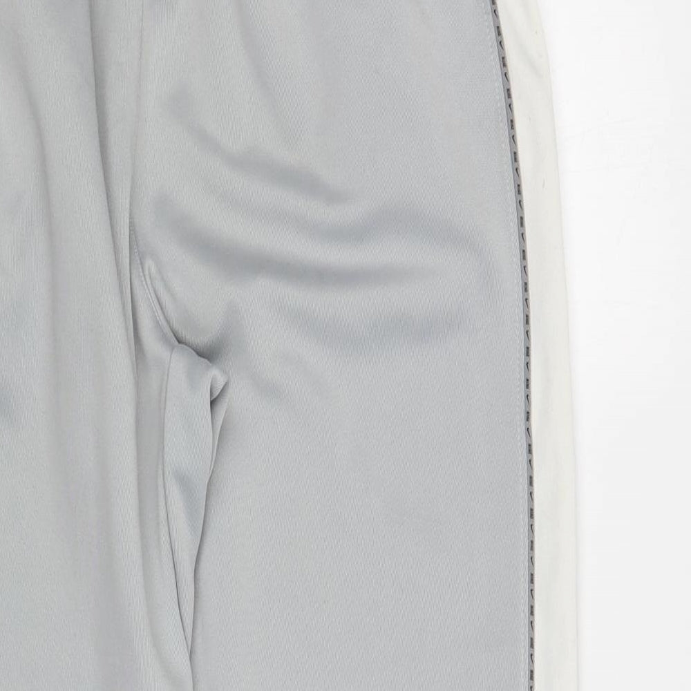 Nike Womens Grey Polyester Jogger Trousers Size M L27 in Regular Drawstring - Sports