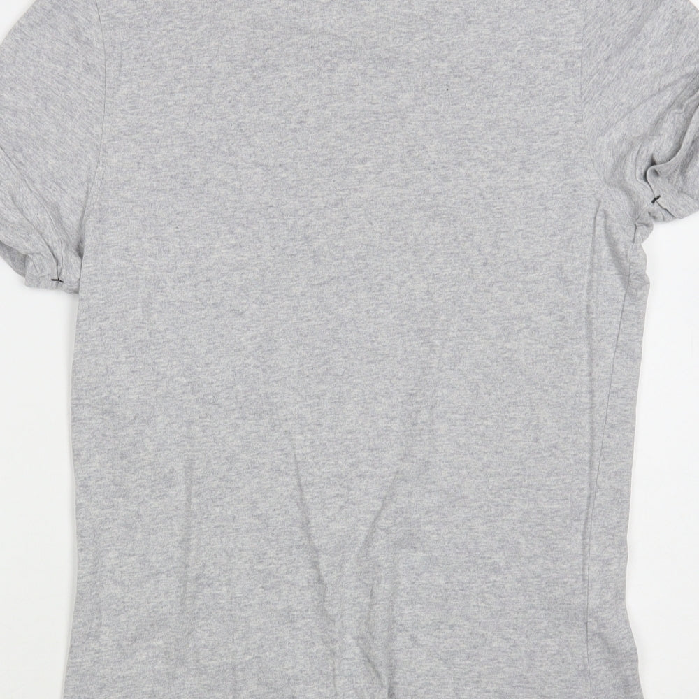 Tottenham Hotspur Womens Grey Cotton Basic Polo Size 10 Boat Neck - Love Spurs