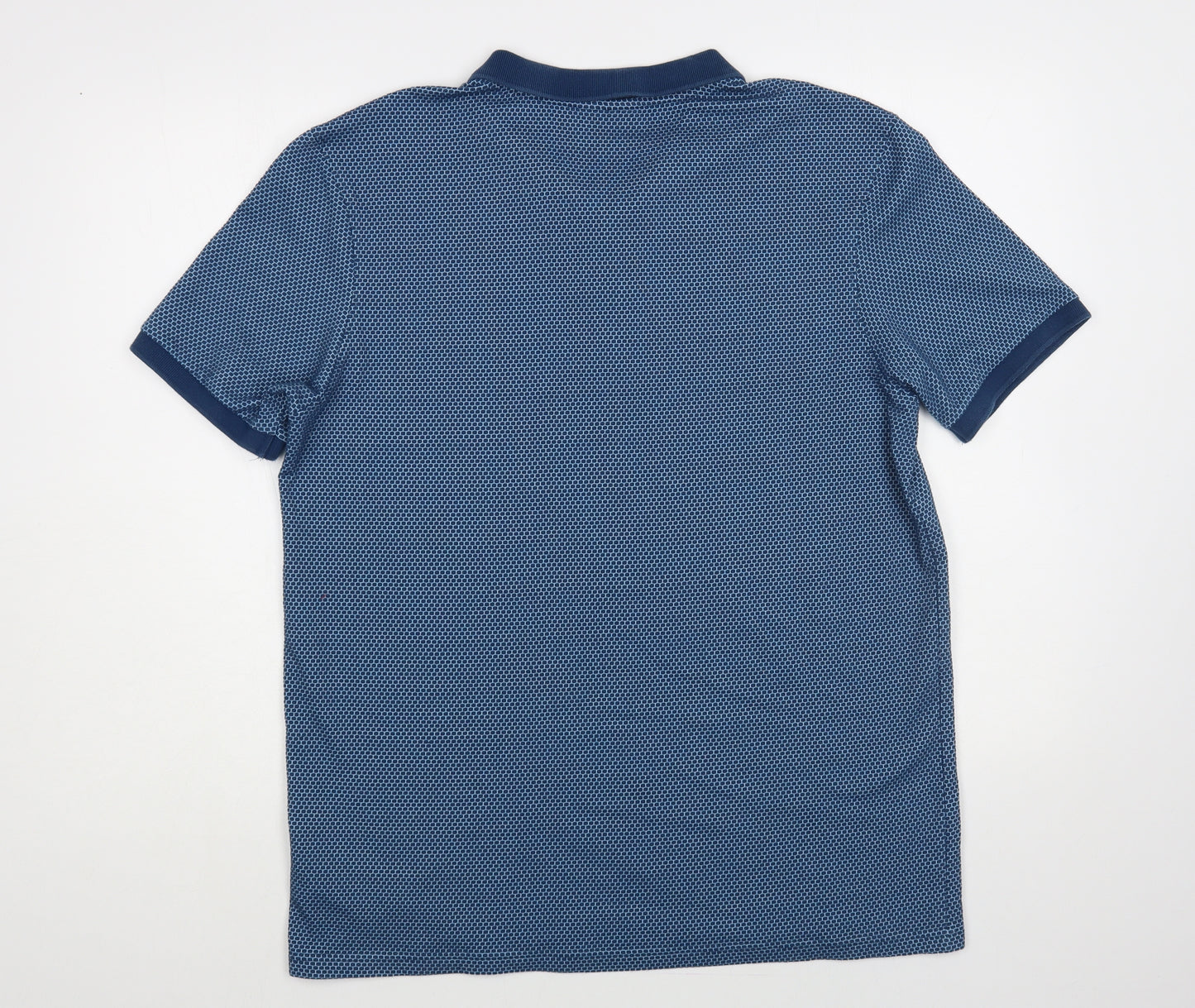 McKenzie Womens Blue Cotton Basic Polo Size L Collared - Sports