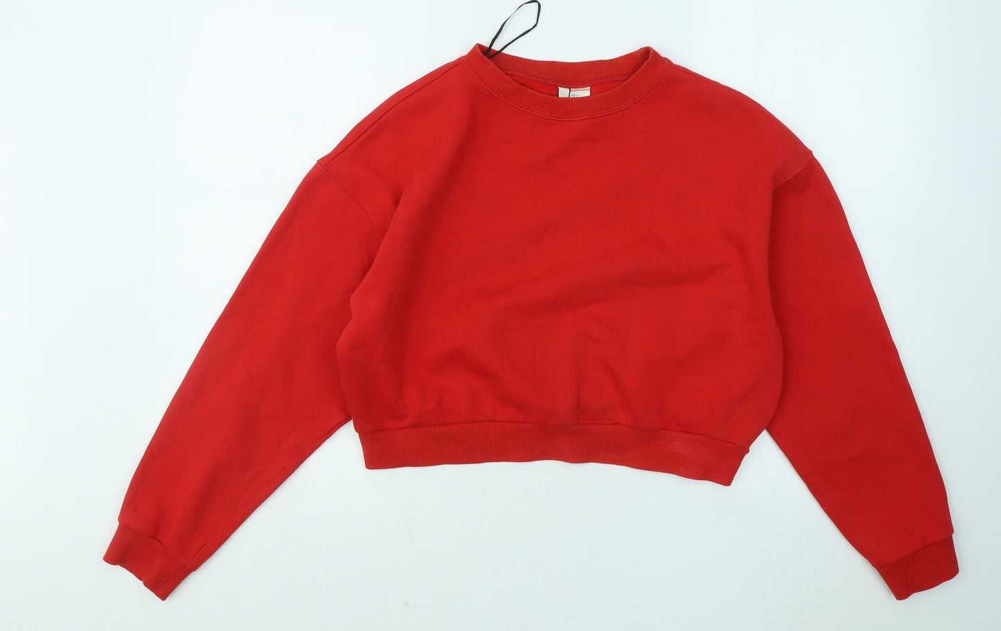 Divided by H&M Womens Red Cotton Pullover Sweatshirt Size S