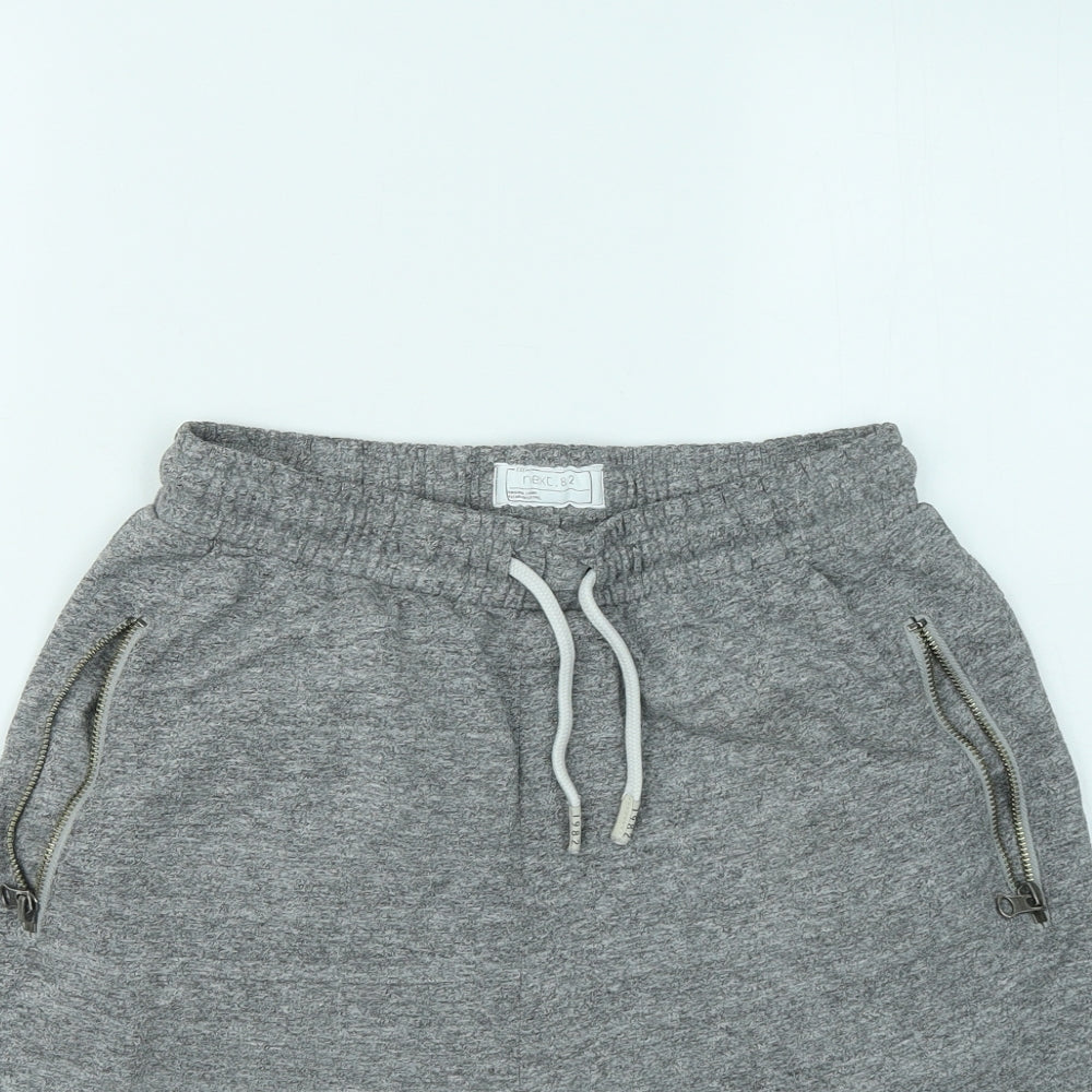 NEXT Boys Grey Cotton Sweat Shorts Size 15 Years Regular Drawstring