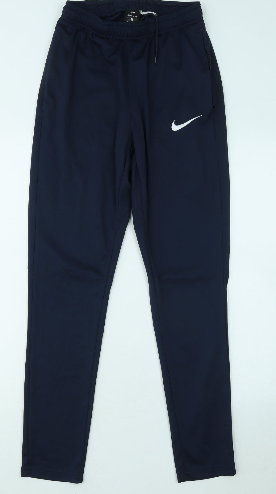 Nike Mens Blue Polyester Jogger Trousers Size S L27 in Regular Drawstring
