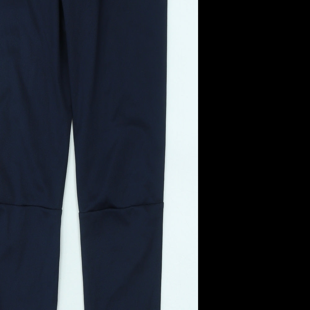 Nike Mens Blue Polyester Jogger Trousers Size S L27 in Regular Drawstring