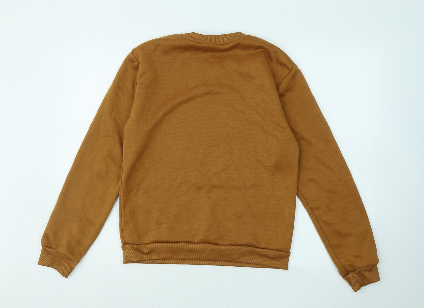 Preworn Womens Brown Cotton Pullover Sweatshirt Size M