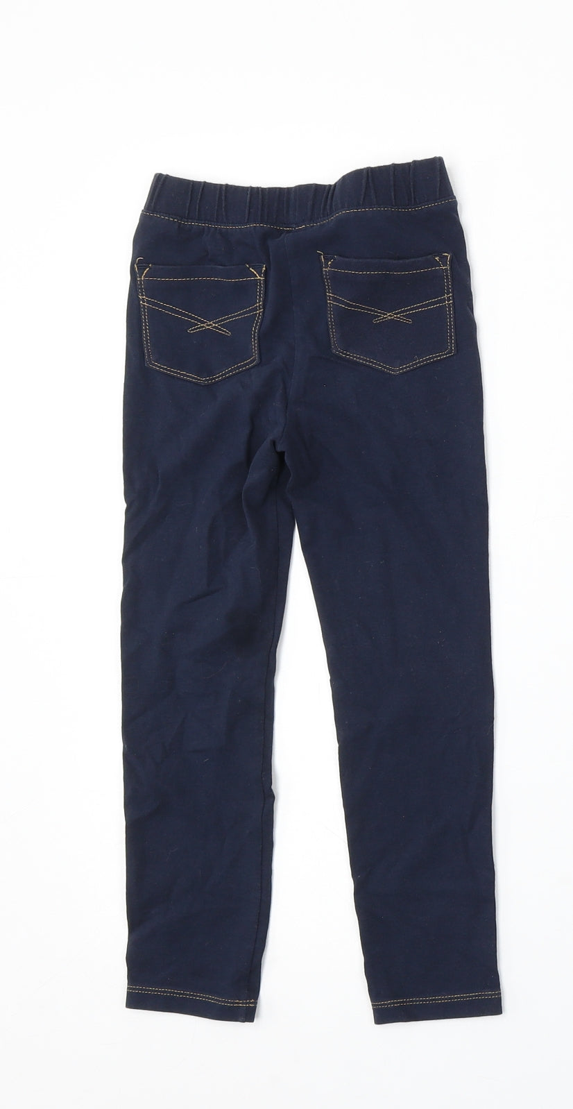 BabyGAP Girls Blue Cotton Jegging Trousers Size 5 Years Regular