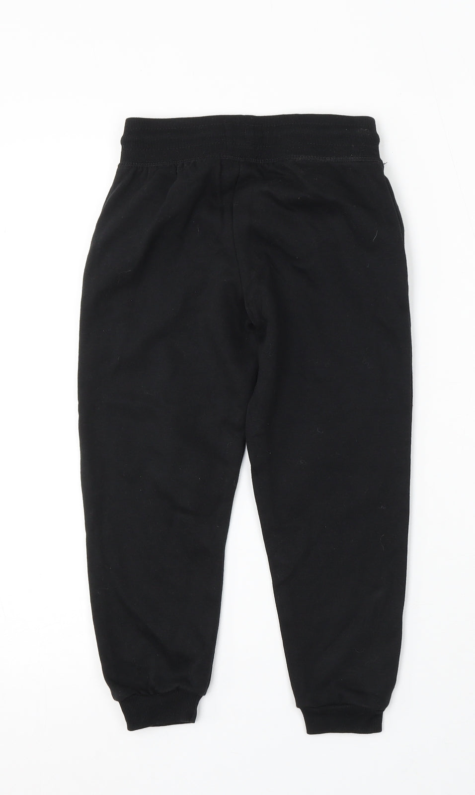 Primark Boys Black Cotton Jogger Trousers Size 5-6 Years Regular