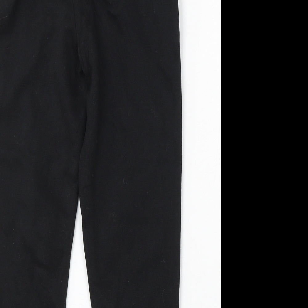 Primark Boys Black Cotton Jogger Trousers Size 5-6 Years Regular