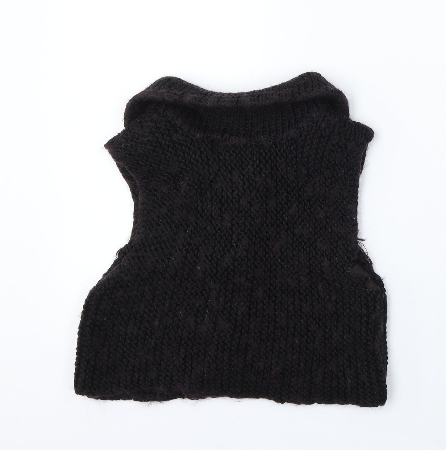 Saint Tropez Clothing Womens Brown Collared Polyester Vest Jumper Size XS