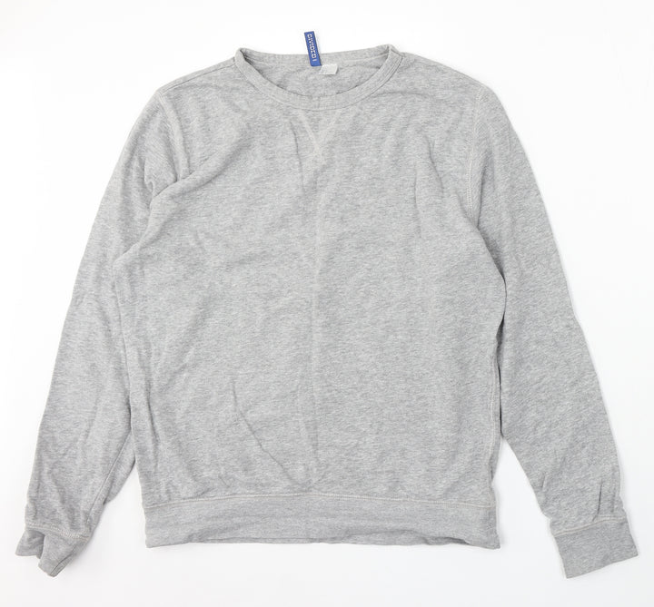 Divided by H&M Womens Grey Cotton Pullover Sweatshirt Size M