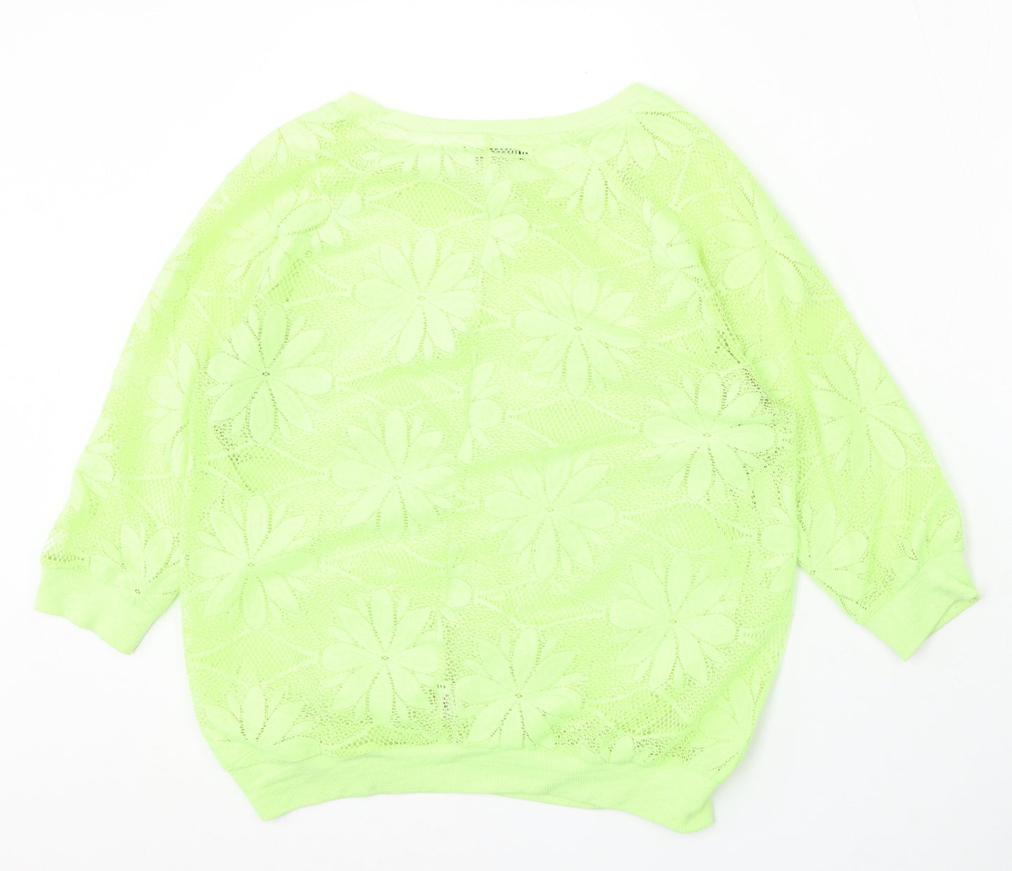 Atmosphere Womens Green Round Neck Polyester Pullover Jumper Size 10