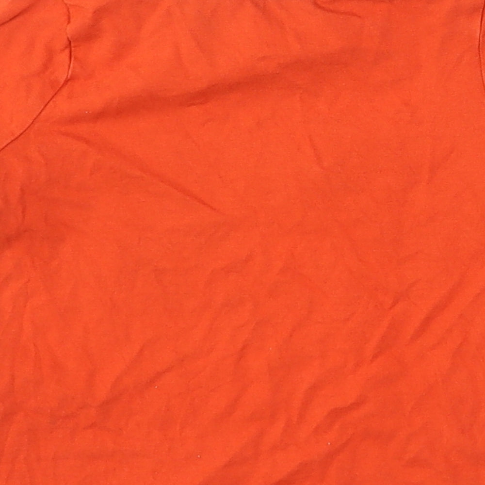 George Boys Red Cotton Basic T-Shirt Size 12-18 Months Round Neck - Fire Engine