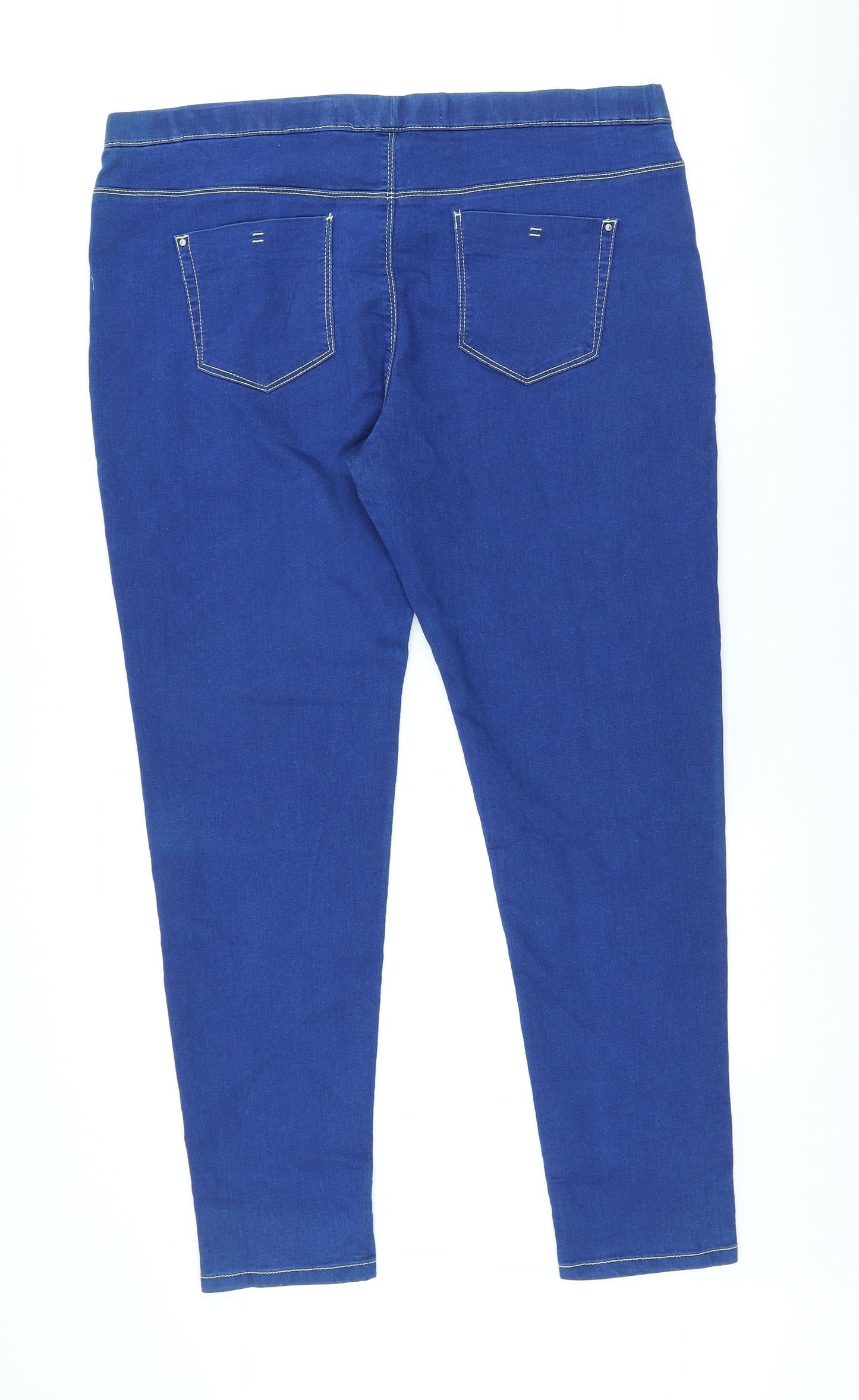 Denim & Co. Womens Blue Cotton Jegging Jeans Size 18 L29 in Regular