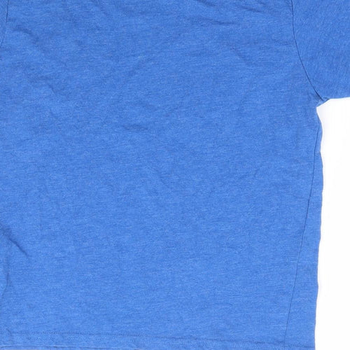 Primark Boys Blue Cotton Basic T-Shirt Size 7-8 Years Crew Neck Pullover - Gaming