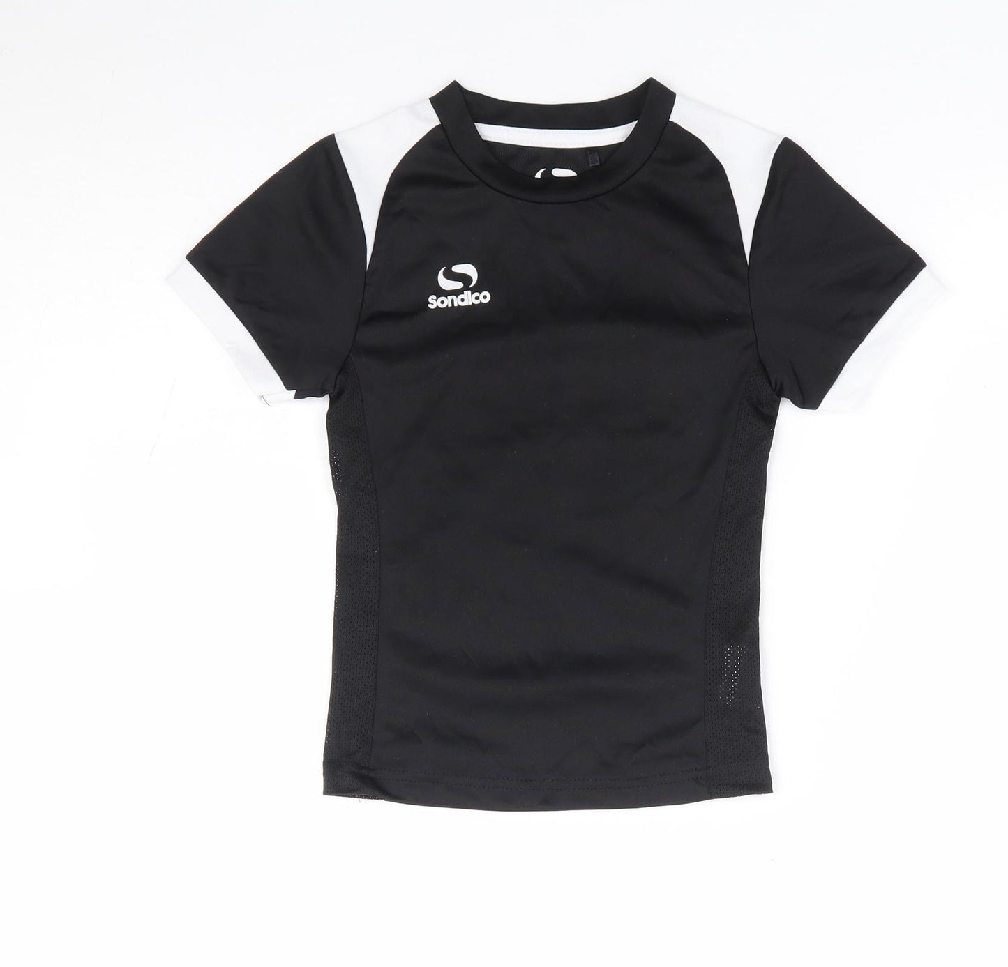 Sondico Boys Black Polyester Basic T-Shirt Size 2-3 Years Crew Neck Pullover