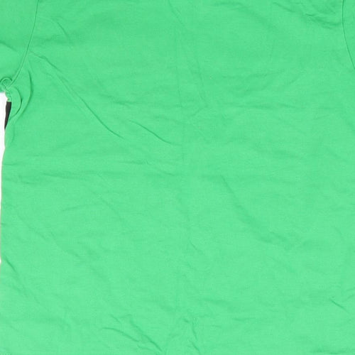 Primark Boys Green 100% Cotton Basic T-Shirt Size 6-7 Years Crew Neck Pullover - Lego, Ninjago