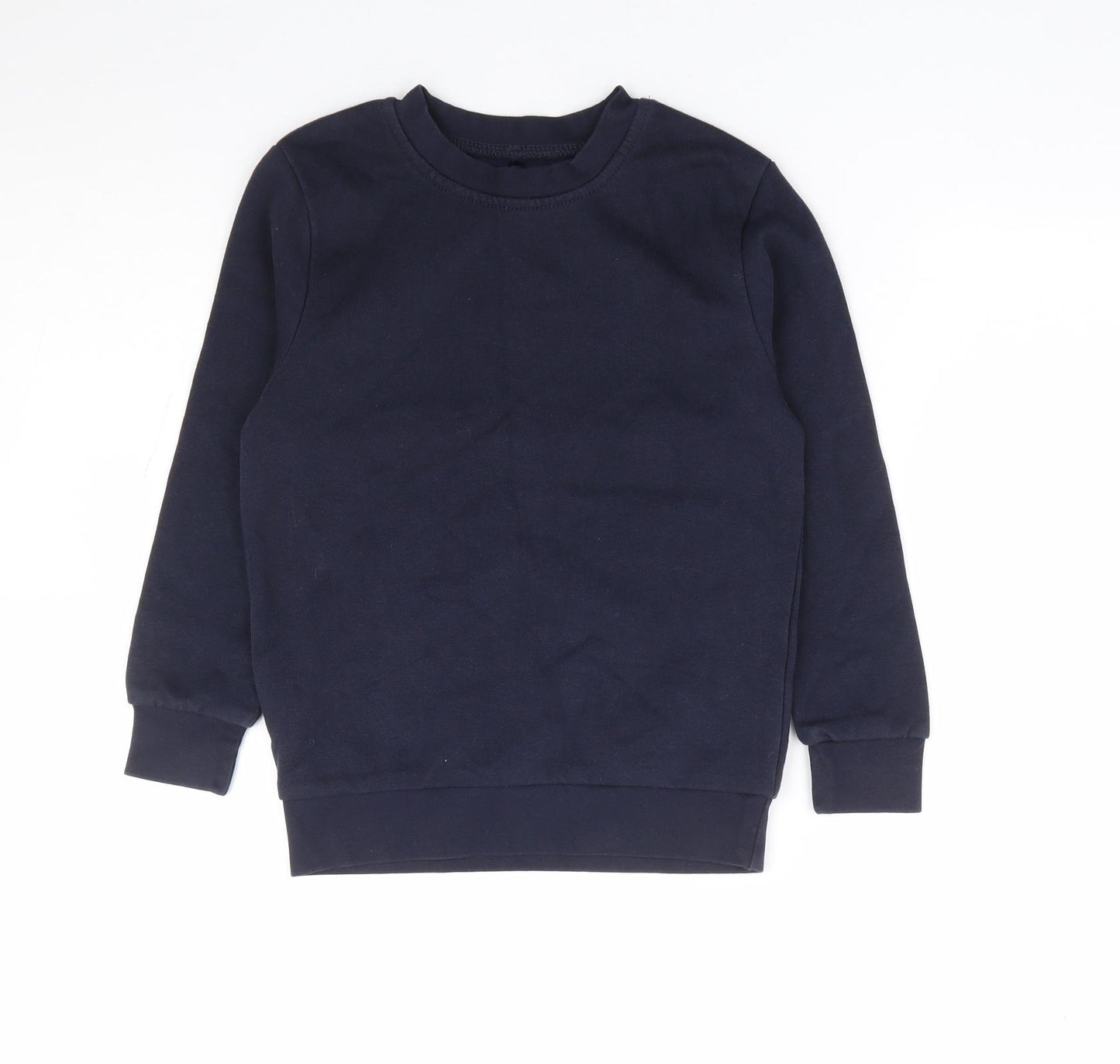 George Boys Blue Cotton Pullover Sweatshirt Size 6-7 Years Pullover