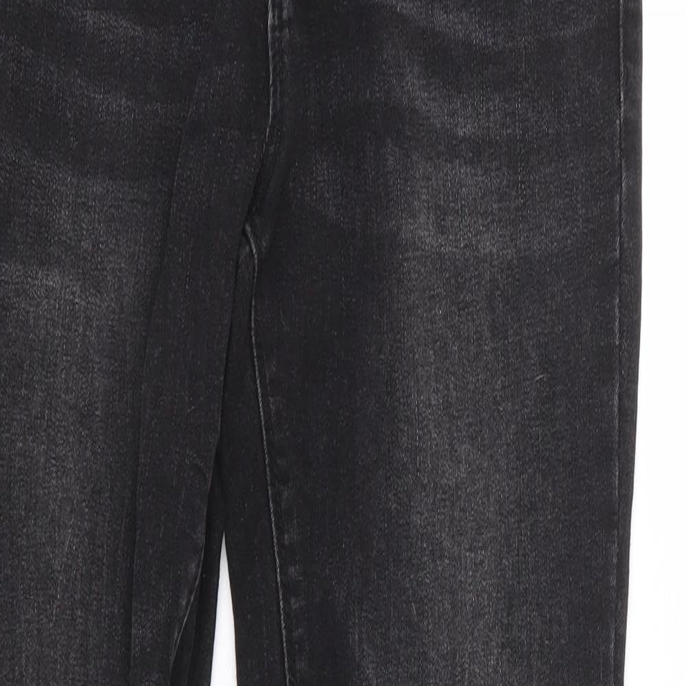 Primark Womens Black Cotton Skinny Jeans Size 10 L29 in Regular Zip