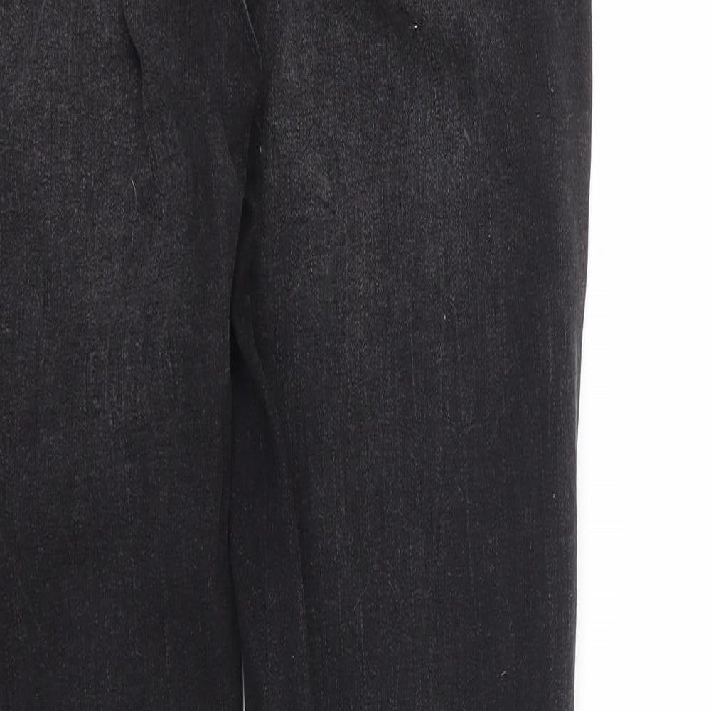 Primark Womens Black Cotton Skinny Jeans Size 10 L29 in Regular Zip