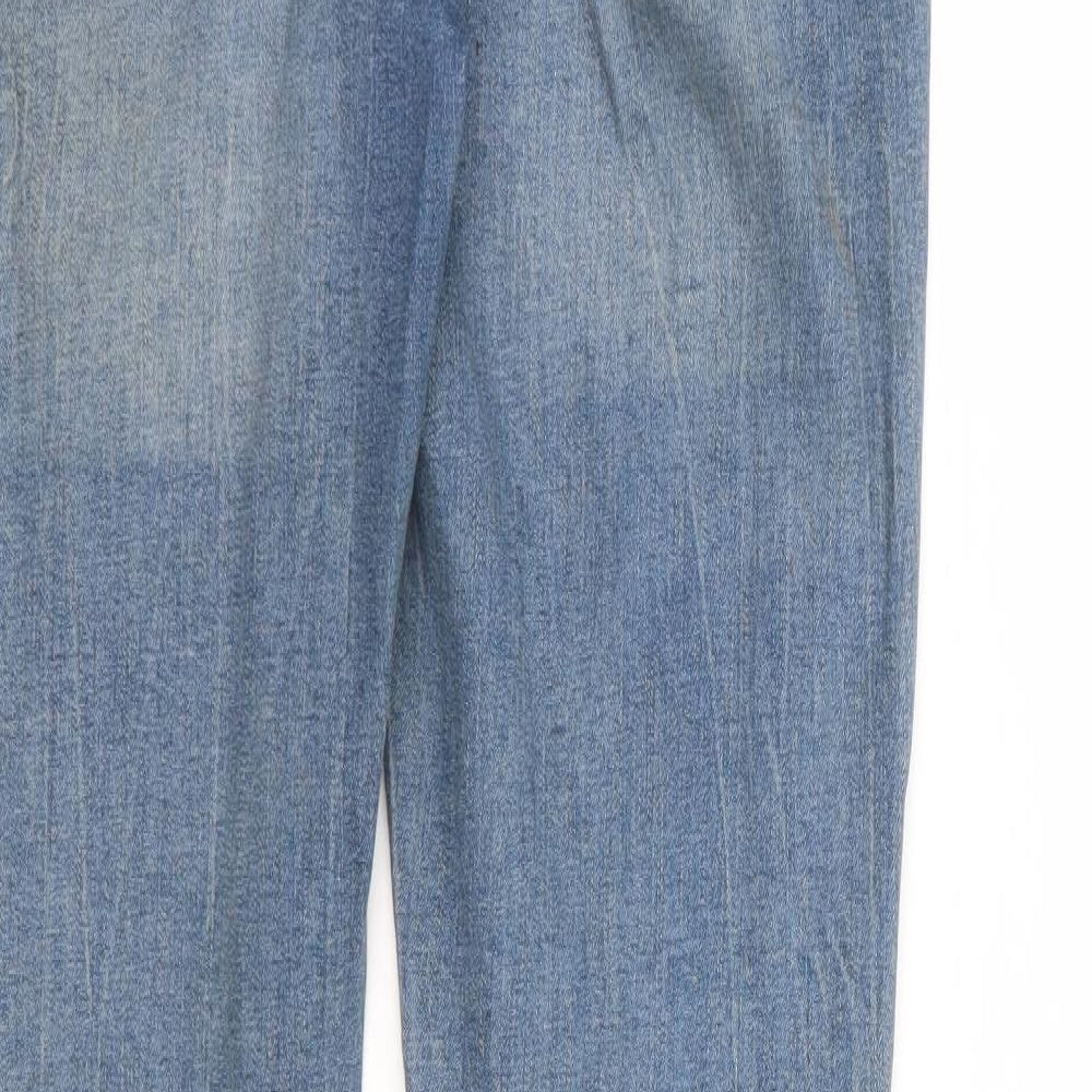 Primark Womens Blue Cotton Skinny Jeans Size 10 L31 in Regular Zip
