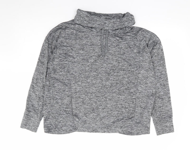 Matalan Womens Grey Polyester Pullover Sweatshirt Size M Pullover