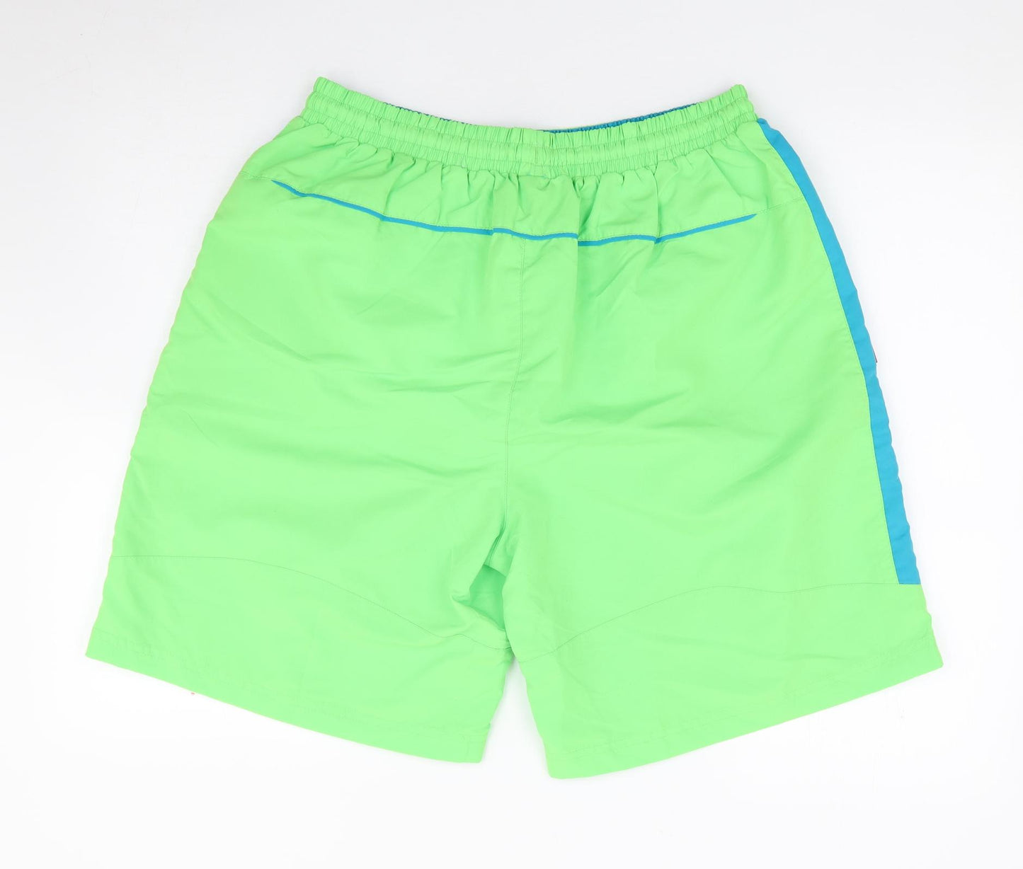 Slazenger Mens Green Polyester Sweat Shorts Size XL L10 in Regular Drawstring - Swim Short