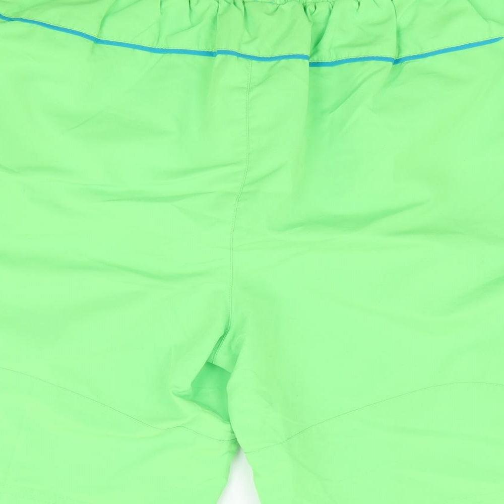 Slazenger Mens Green Polyester Sweat Shorts Size XL L10 in Regular Drawstring - Swim Short