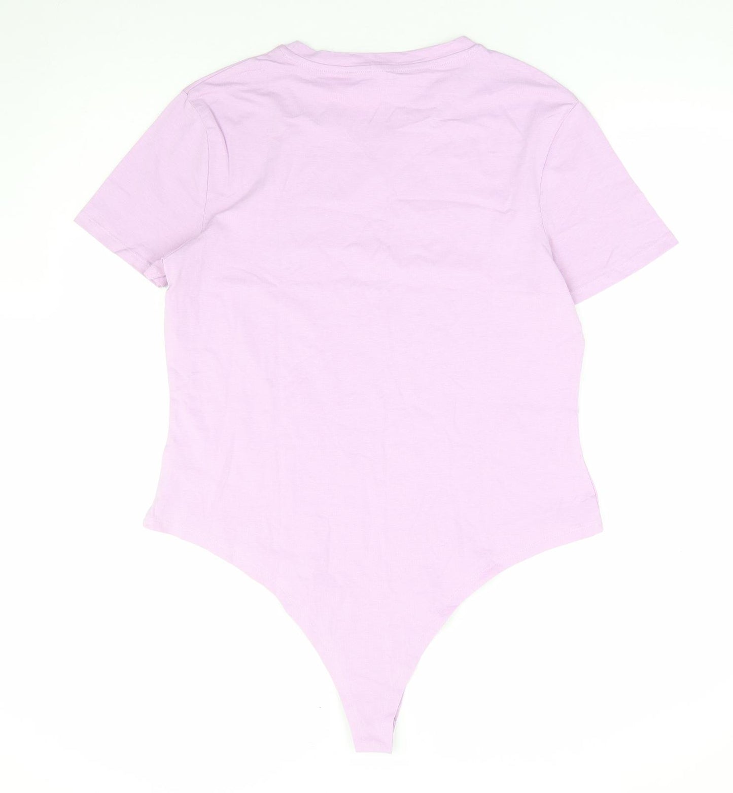 Primark Womens Purple Cotton Bodysuit One-Piece Size 18 Snap