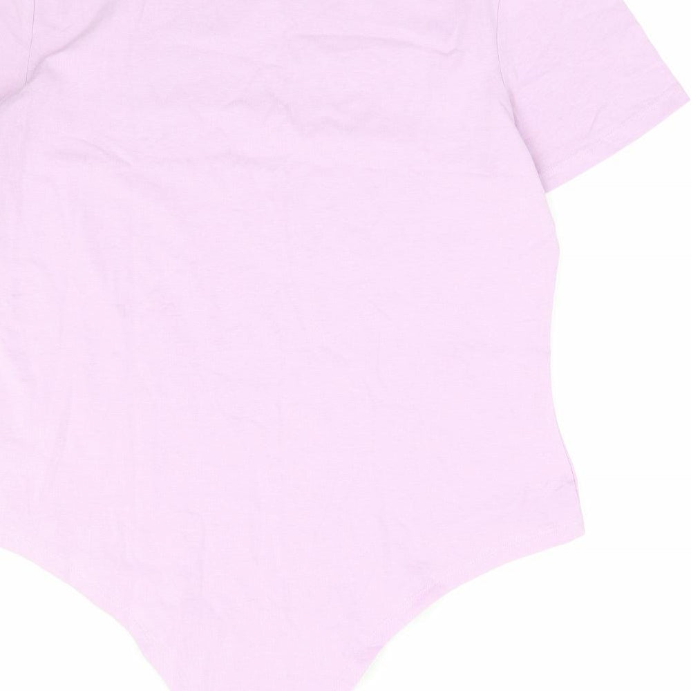 Primark Womens Purple Cotton Bodysuit One-Piece Size 18 Snap