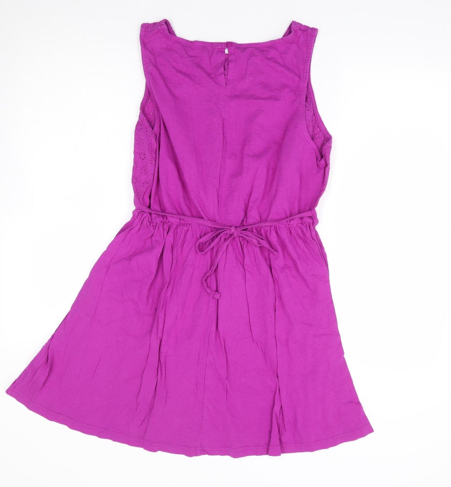 Primark Womens Purple Cotton Fit & Flare Size 18 Round Neck Pullover