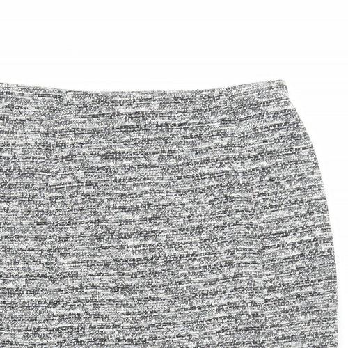 Papaya Womens Grey Polyester Mini Skirt Size 10