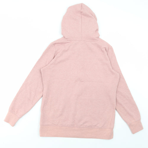 Dunnes Stores Womens Pink Cotton Full Zip Hoodie Size S Zip