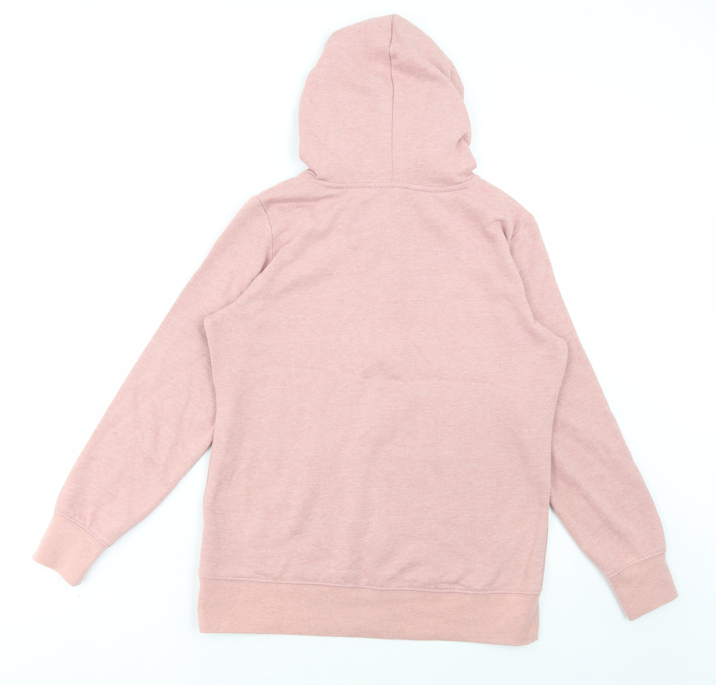 Dunnes Stores Womens Pink Cotton Full Zip Hoodie Size S Zip