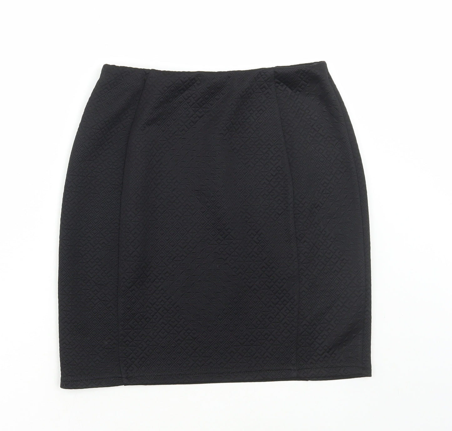 Papaya Womens Black Polyester Mini Skirt Size 10