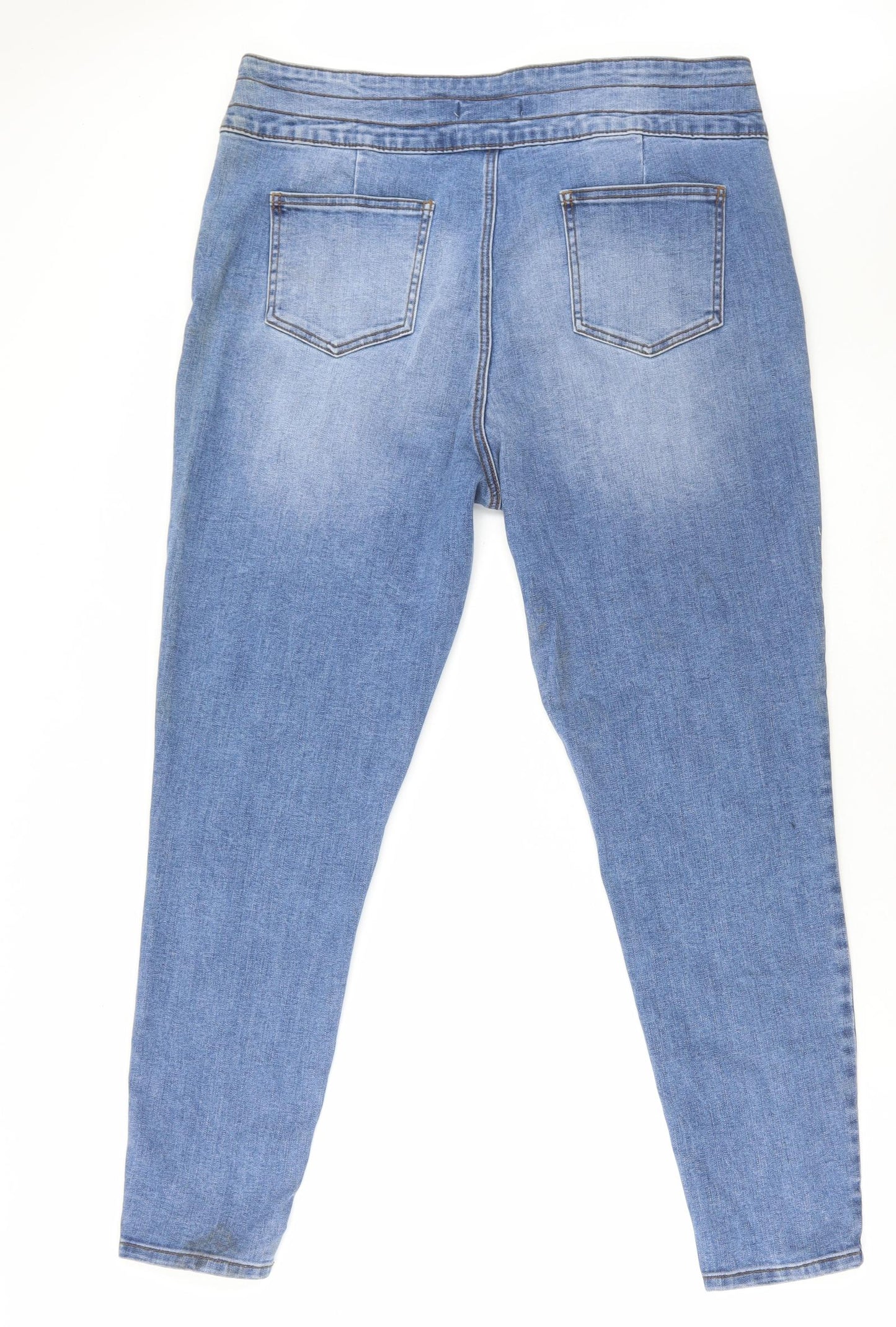 Denim & Co. Womens Blue Cotton Skinny Jeans Size 20 L30 in Regular Button