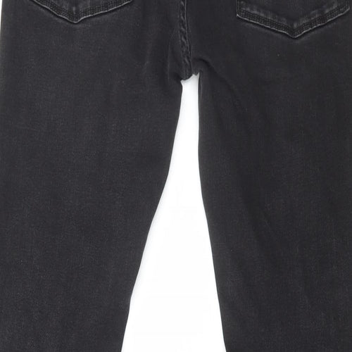 Topman Mens Black Cotton Skinny Jeans Size 32 in L32 in Regular Button