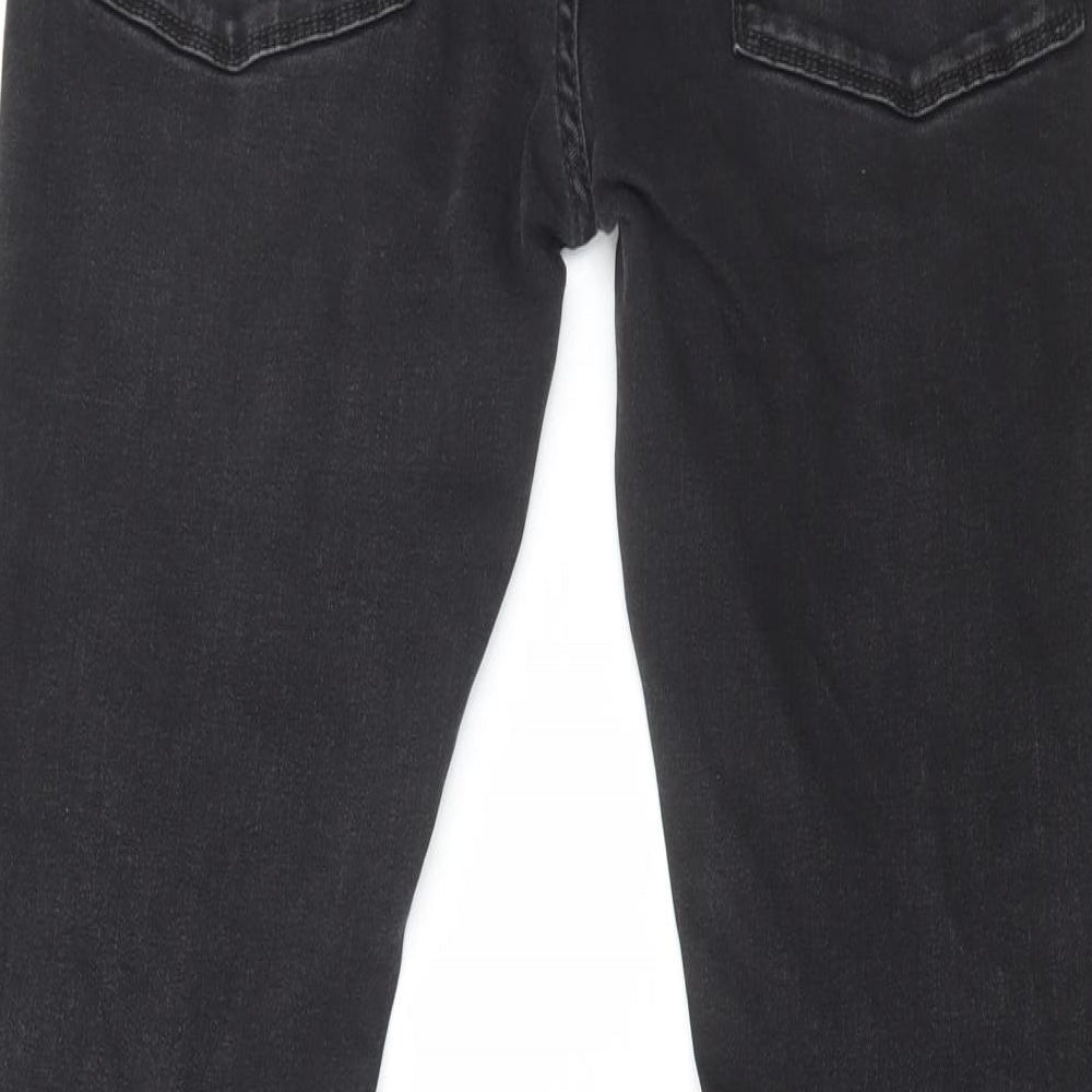 Topman Mens Black Cotton Skinny Jeans Size 32 in L32 in Regular Button