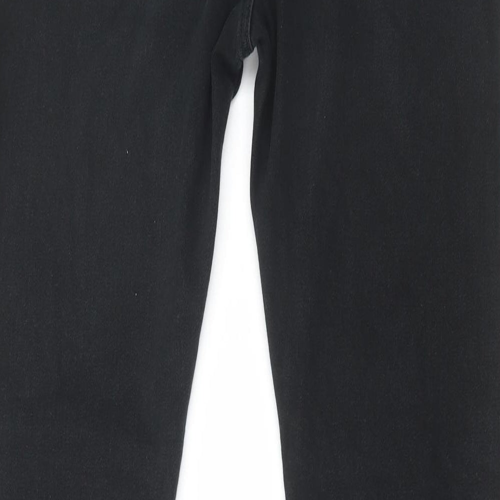 Topman Mens Black Cotton Skinny Jeans Size 32 in L31 in Regular Button